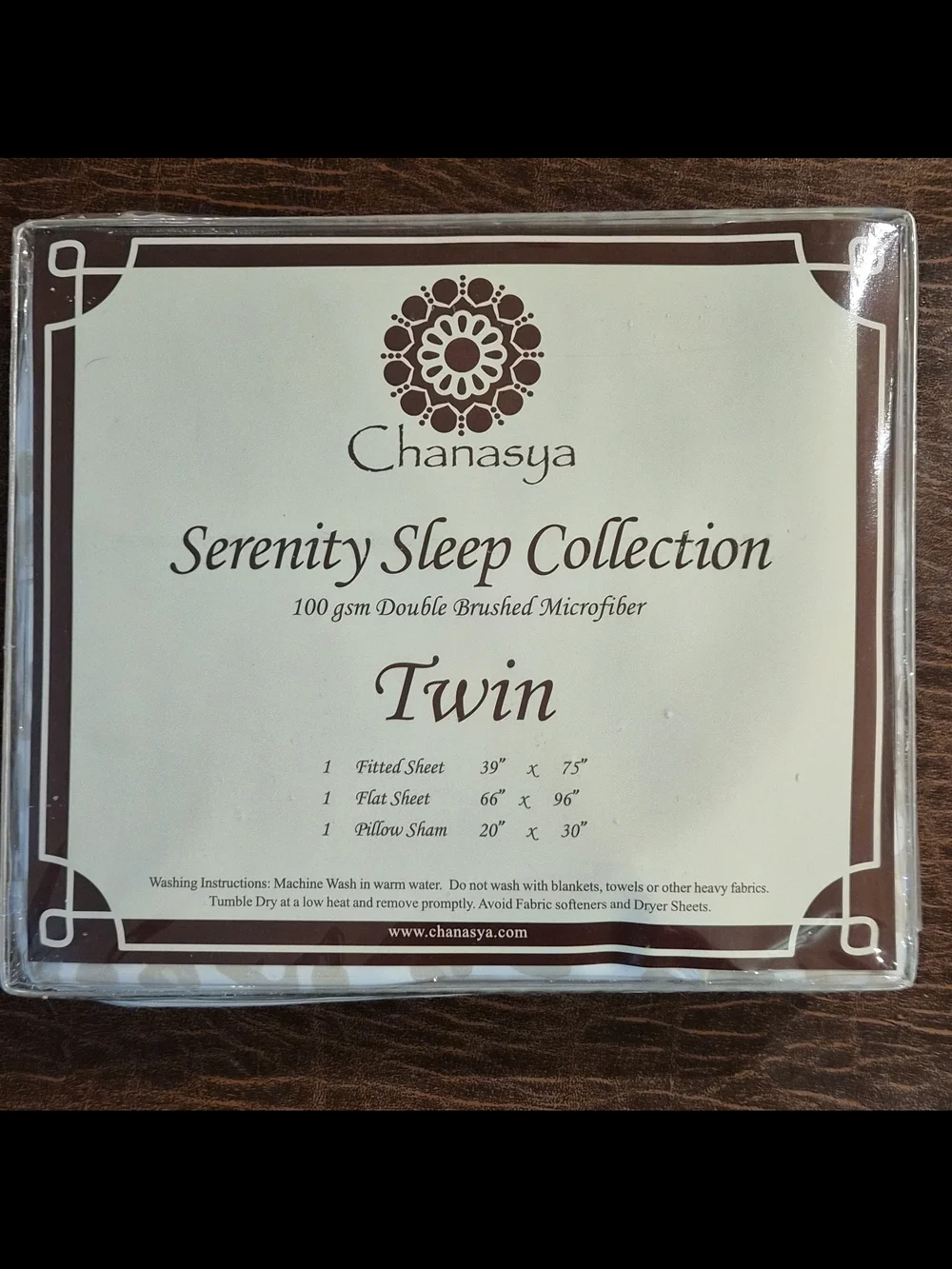 Serenity Sleep Twin Sheet Set by - Taupe Leopard Print